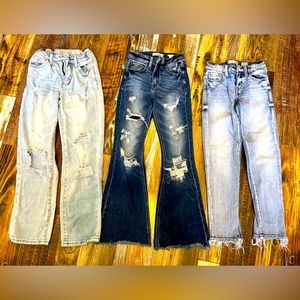 Girls Kancan Jeans Lot from Buckle. Size 10.  3 Pairs!